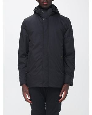 Moorer Parka Petrini Imbottito E Antivento Con Cappuccio Regolabile - Blu
