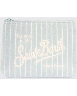 MC2 Saint Barth Aline Chenille And Cotton Terry Pochette - White
