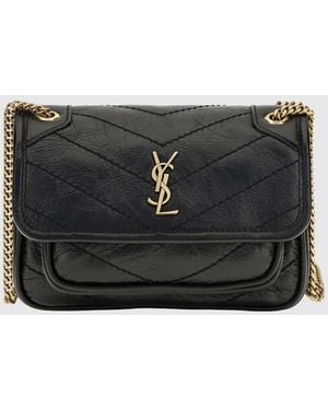 Saint Laurent Borsa A Spalla Donna - Nero