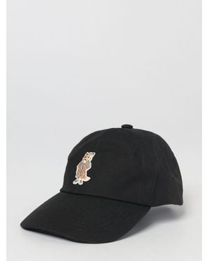Maison Kitsuné Maison KitsunÉ Cotton Hat - Black