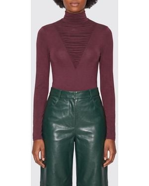 Nissa Slim Fit Turtleneck Jumper - Red