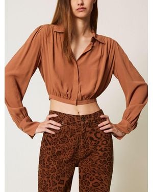 Twinset Camisa Mujer - Marrón