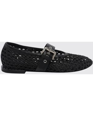Premiata Crochet Raffia Mary Jane - White