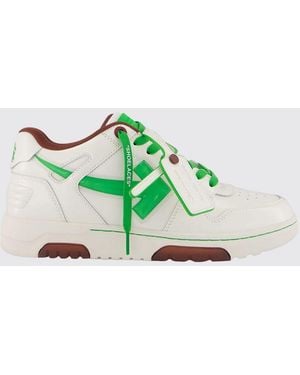 Off-White c/o Virgil Abloh Out Of Office Leather Trainers - Green