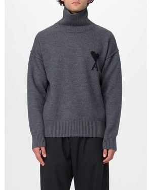 Ami Paris Jersey Hombre - Gris