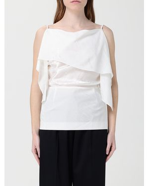 MM6 by Maison Margiela Viscose Blend Top - White