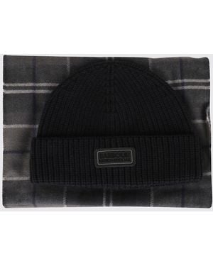 Barbour Set Cappello + Sciarpa Sweeper - Nero