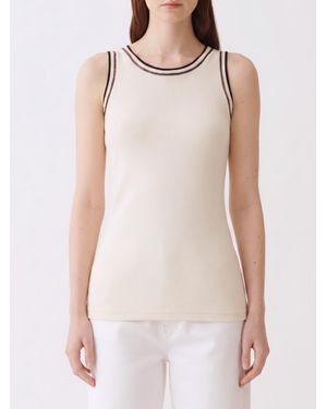 Fabiana Filippi Stretch Cotton Top - White