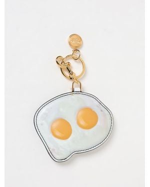 Moschino Portachiavi Scramble Eggs - Bianco