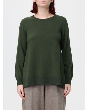 Kangra Slim Fit Pure Wool Crewneck Sweater - Green
