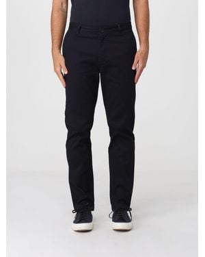 ARMANI EXCHANGE Slim Fit Stretch Cotton Chino Trousers With American Pockets - Black
