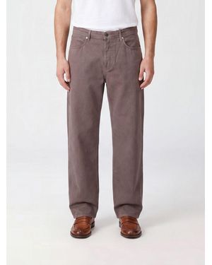 Stone Island Jean Droit En Denim De Coton - Gris