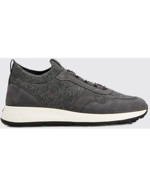 Tod's Wool And Suede Slip-On Trainers With Elastic Laces - White