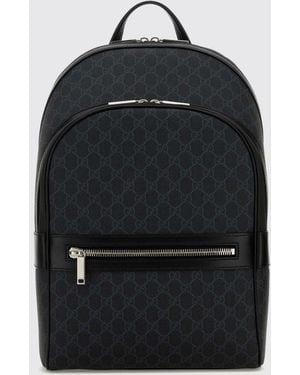 Gucci Rucksack Von Aus Gg Supreme-Stoff Mit Monogramm Und Verstellbaren Trägern - Schwarz