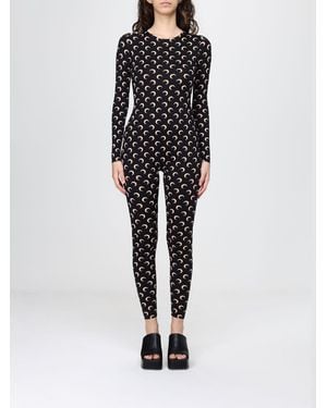 Marine Serre Printed Crepe Jumpsuit - Black
