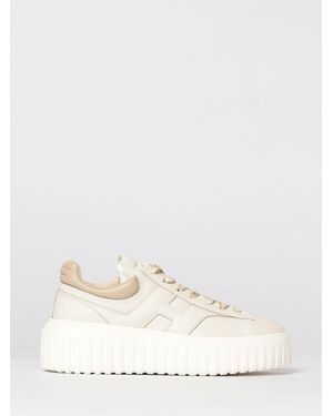 Hogan H-Stripes Leather Sneakers - Natural
