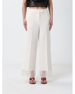 SIMONA CORSELLINI Crêpe Tailored Pants - White