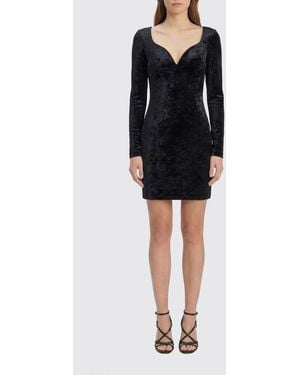 Balenciaga Mini Velvet Dress - Black