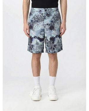 Off-White c/o Virgil Abloh Printed Viscose Shorts - Blue