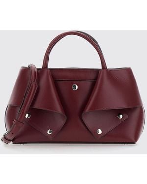 TOTEME Bolso De Mano De Piel Lisa Con Doble Asa Y Correa Extraíble - Morado