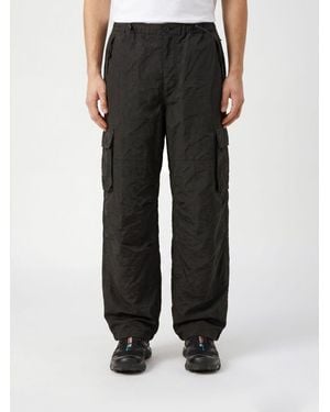 Comme des Garçons Comme Des GarÇ Ons Nylon Cargo Trousers With Multiple Pockets And Drawstring Waist - Black