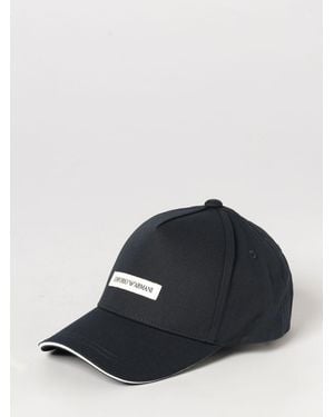 Emporio Armani Baumwoll-Baseballkappe - Schwarz