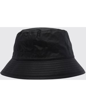 Barbour Cotton Bucket Hat With Embroidered Logo - Black