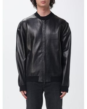 Salvatore Santoro Suede Bomber Jacket - Black