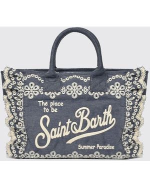MC2 Saint Barth Bolso Colette De De Algodón Y Sangallo - Azul