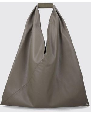MM6 by Maison Margiela Japanese Shoulder Bag With Stitch - Grey