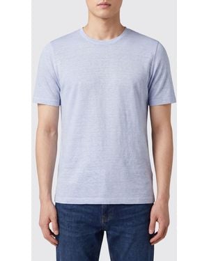 120% Lino T-Shirt Basic - Blu
