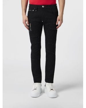 Philipp Plein Jeans Uomo - Nero