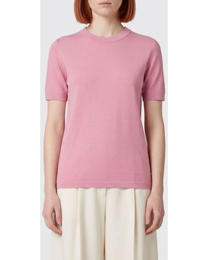 Roberto Collina Basic Viscose T-Shirts - Pink