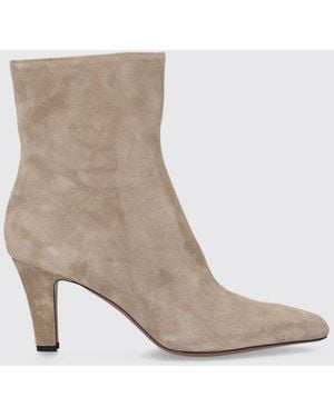 Paris Texas Bottines Belle En Daim Avec Talon Aiguille - Blanc