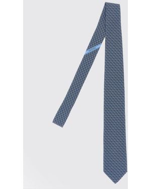 Ferragamo Cravatta Uomo - Blu