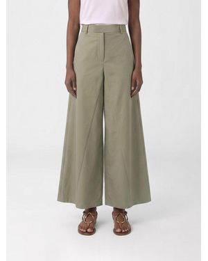 FEDERICA TOSI Poplin Wide-Leg Trousers - Green