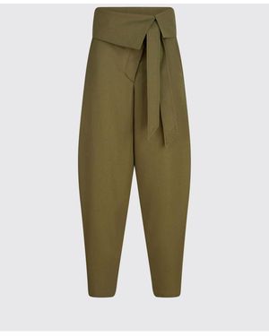 The Attico Straight-Leg Tailored Trousers - Green