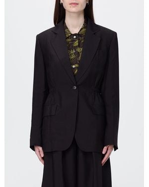 Tela Single-Breasted Blazer - Black