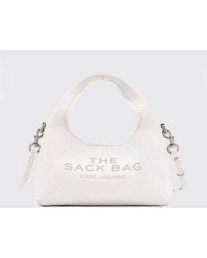 Marc Jacobs The Sack Mini Hammered Leather Top Handle Bag With Pouch - Natural