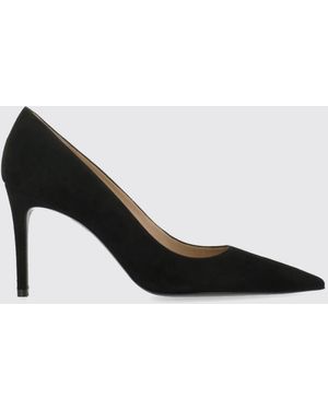 Stuart Weitzman Power Pump Suede Pointy Toe Pump - Black