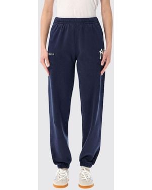 Sporty & Rich Sporty &Amp Rich Cotton Jogging Trousers - Blue