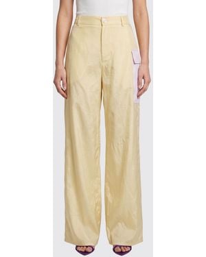 Marni Viscose Cargo Trousers - Natural