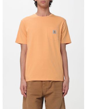 Carhartt Cotton Jersey T-Shirt With Logo - Orange