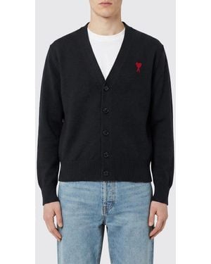 Ami Paris Woll-Cardigan - Blau