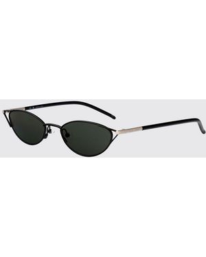 McQueen Am0563S Acetate And Metal Sunglasses - White