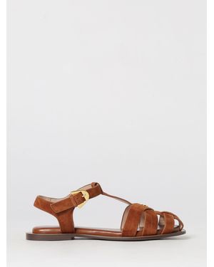 Coccinelle Sunup Suede Sandals - Brown
