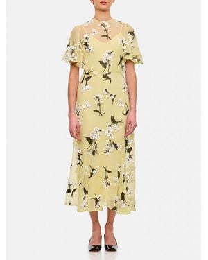Erdem Midi Cocktail Dress - Mettallic