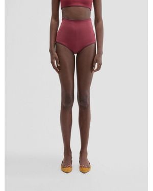 MACCAPANI Stretch Jersey Culotte Shorts - Red