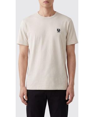Belstaff Camiseta De Algodón Con Logo - Blanco