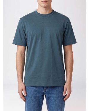 Brioni Crew Neck Short-Sleeved T-Shirt Crafted - Blue